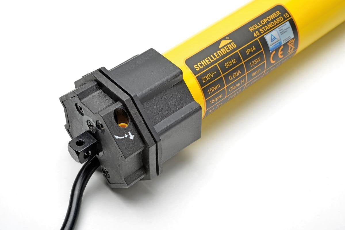 Schellenberg 20640 Moteur pour volet roulant, Couple : 40 Nm Adapté à (systèmes de volets roulants) Schellenberg Maxi