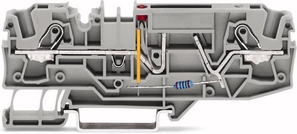 Bloc de jonction à fusibles WAGO 2006-1681/1000-434 7.50 mm ressort de traction Affectation: L gris 1 pc(s)