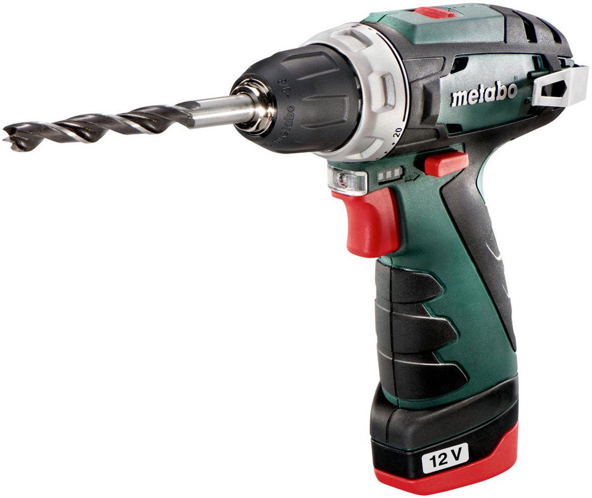 Perceuse-visseuse sans fil Metabo POWERMAXX BS BASIC 600984500 12 V 2.0 Ah Li-Ion + 2 batteries, + chargeur, + mallette