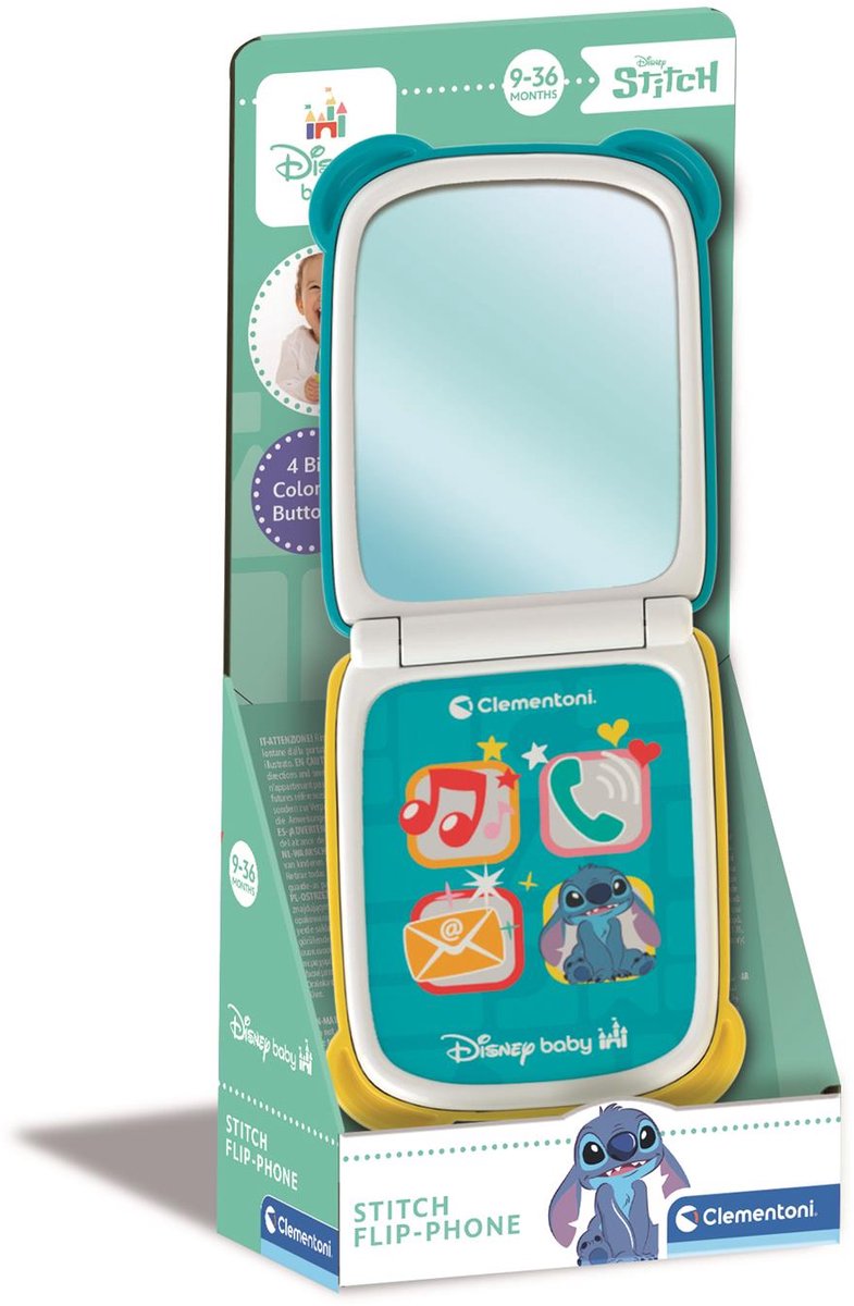 Clementoni Baby Disney Stitch Foldable Phone