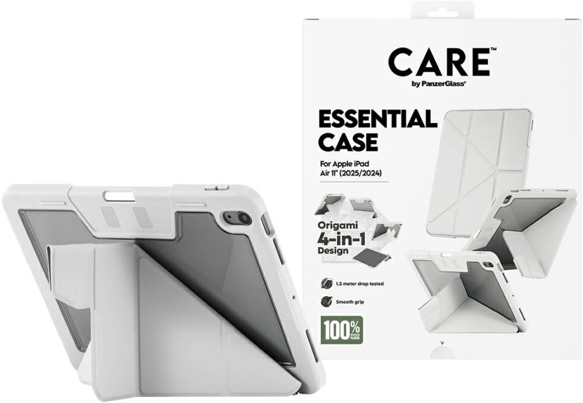 CARE by PanzerGlass Essential Case Light Grey iPad Air 11" (2024-2026)