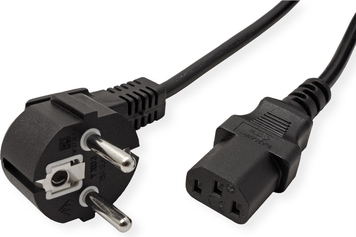 Roline VALUE - power cable - power IEC 60320 C13 to power CEE 7/7 - 1.8 m