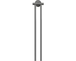 tesa MOON GREY Porte-serviettes 2 porte-serviettes colle métal