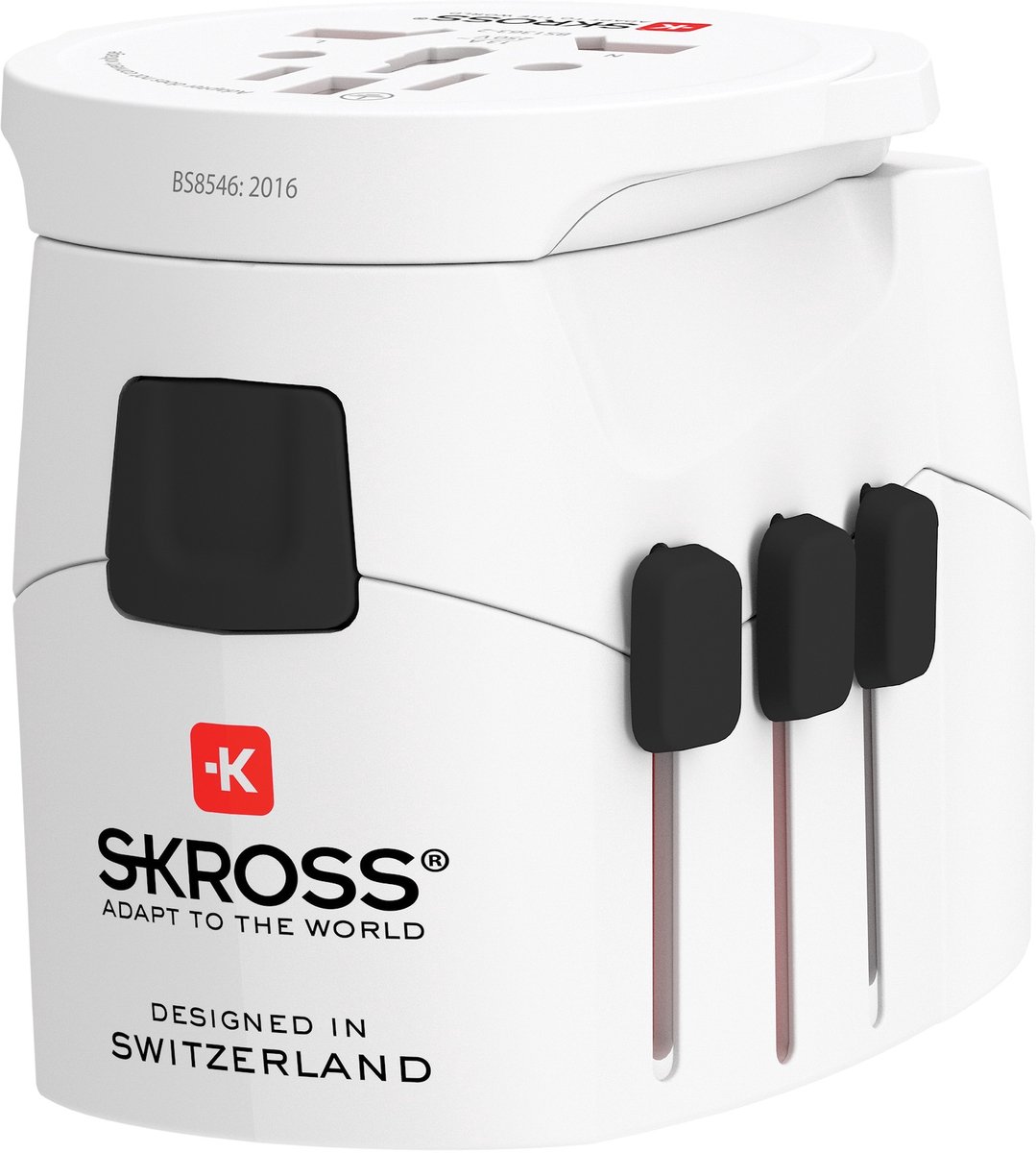 Skross 1302470 Adaptateur de voyage Pro Light USB (2xA) -World
