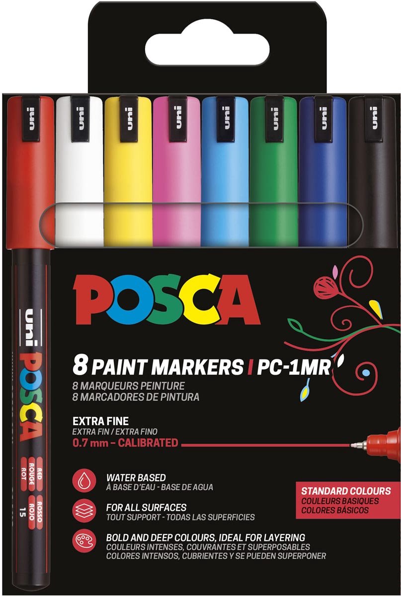 POSCA Marker Set PC-1MR 8 Assorted Standard Colours