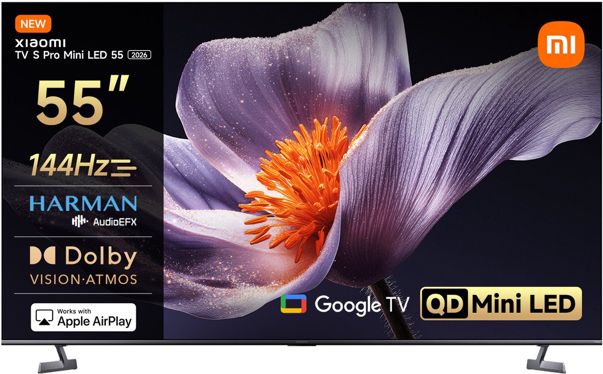 Xiaomi 55" Fladskærms TV LED 4K Dolby Vision TV S Pro Mini LED