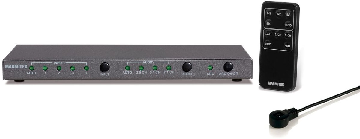 Marmitek Connect 621 UHD 2.0 - video/audio switch - 4 ports