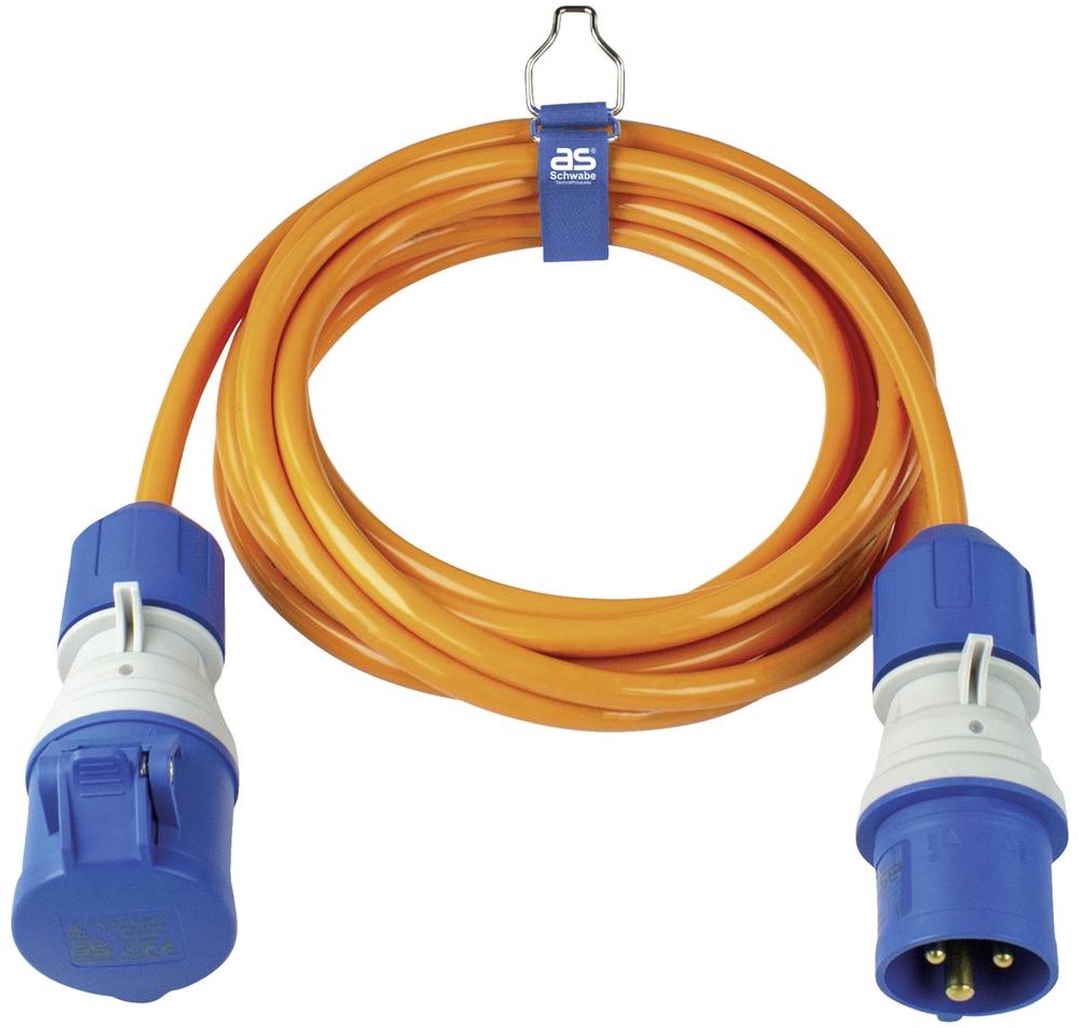 AS Schwabe 62431 alimentation Rallonge 16 A orange 5 m H07BQ-F 3G 2,5 mm²