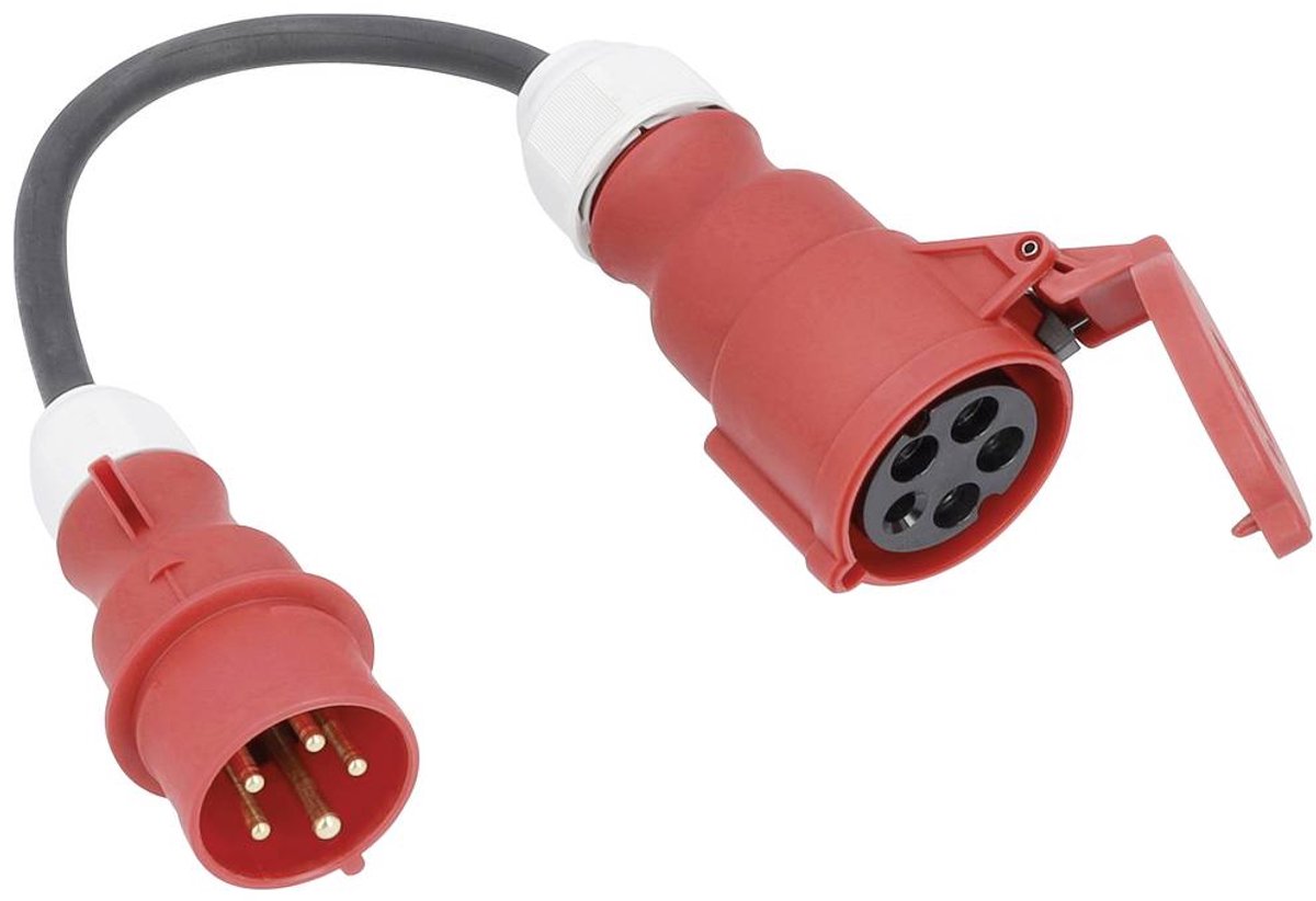 AS Schwabe 61376 alimentation Câble adaptateur 16 A noir 0.3 m H07RN-F 5G 2,5 mm²