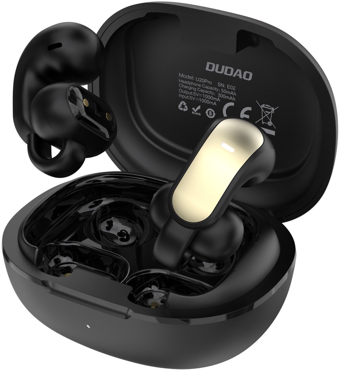 Dudao U20 Pro TWS Bluetooth wireless headphones - black