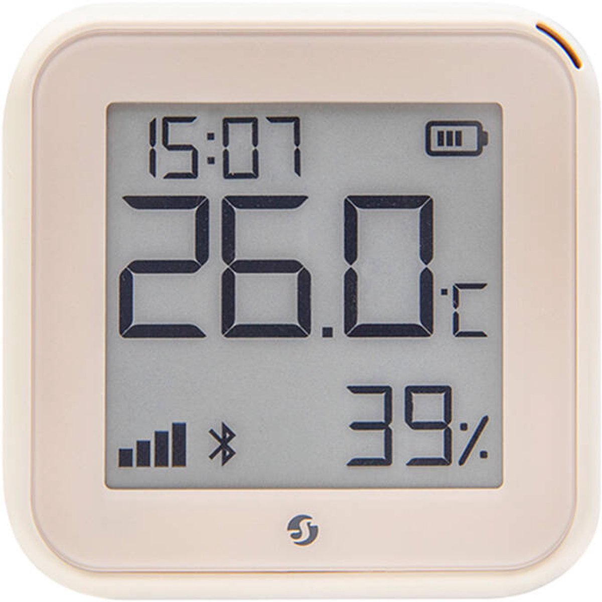 Shelly H&T Gen 3 Ivory Capteur thermométrique/hygrométrique sans fil Bluetooth, Wi-Fi