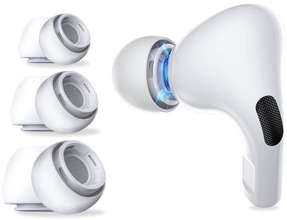 Tech-Protect Ear Tips for AirPods Pro 1/2 in sizes S/M/L - White (3 pcs)