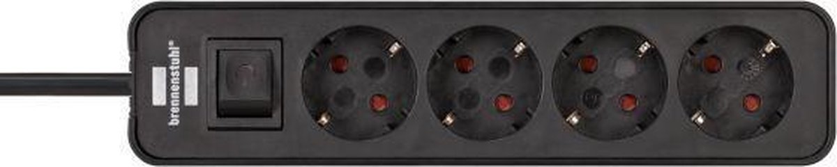 Brennenstuhl Ecolor Power Strip Extension Lead 4-Way - 1.5 m