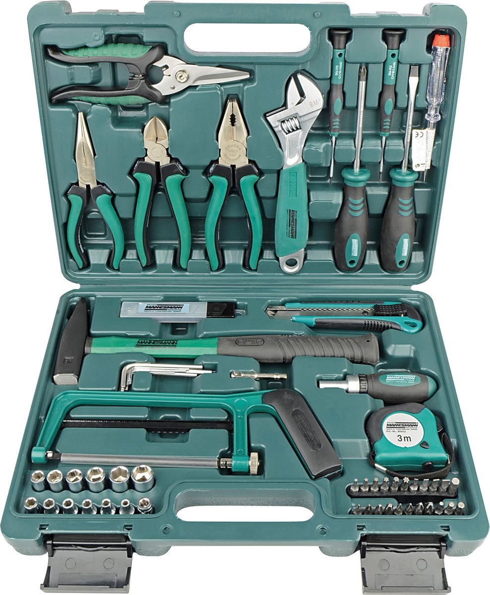 Brüder Mannesmann M29074 M29074 Jeu doutils pour les bricoleurs en valise