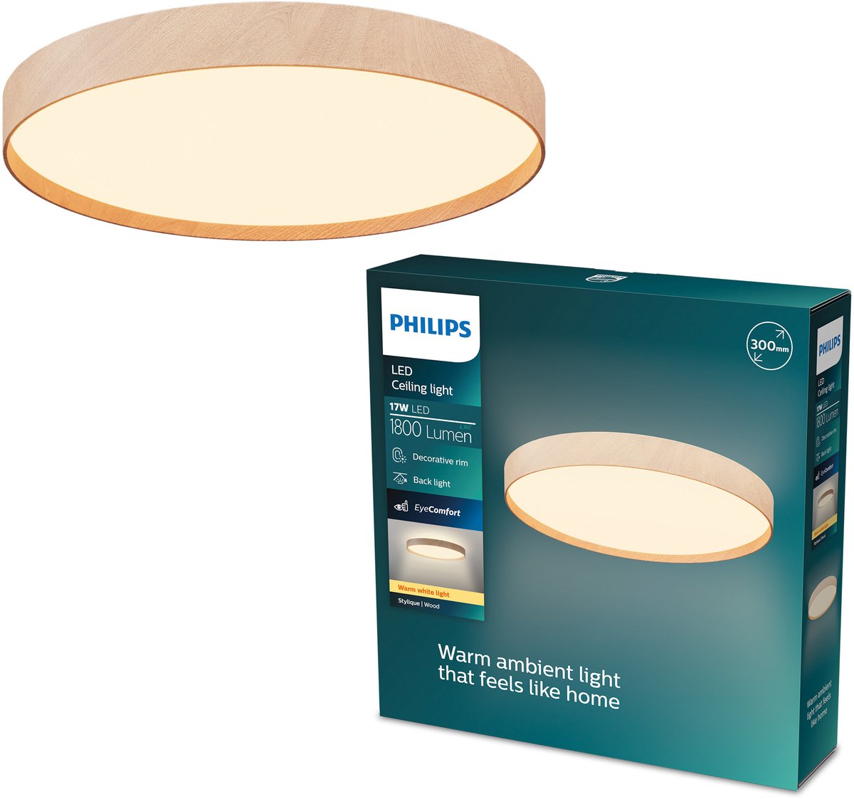 Philips 8721103173287  Plafonnier    25 W marron