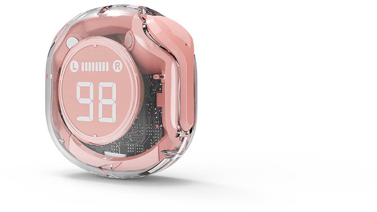 Gembird Transparent TWS in-ears - Pink