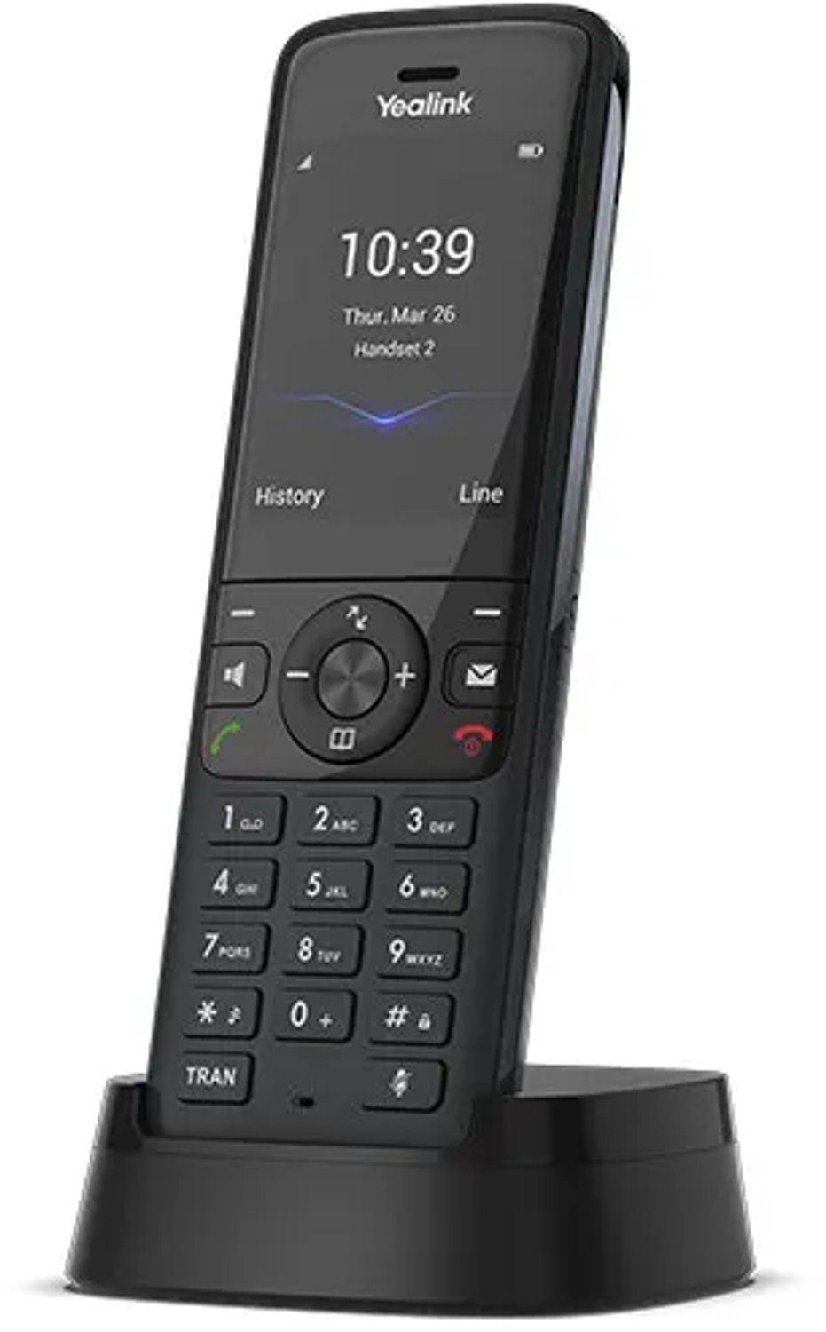 Yealink W78H - cordless extension handset - with Bluetooth interface with caller ID - 3-way call capability