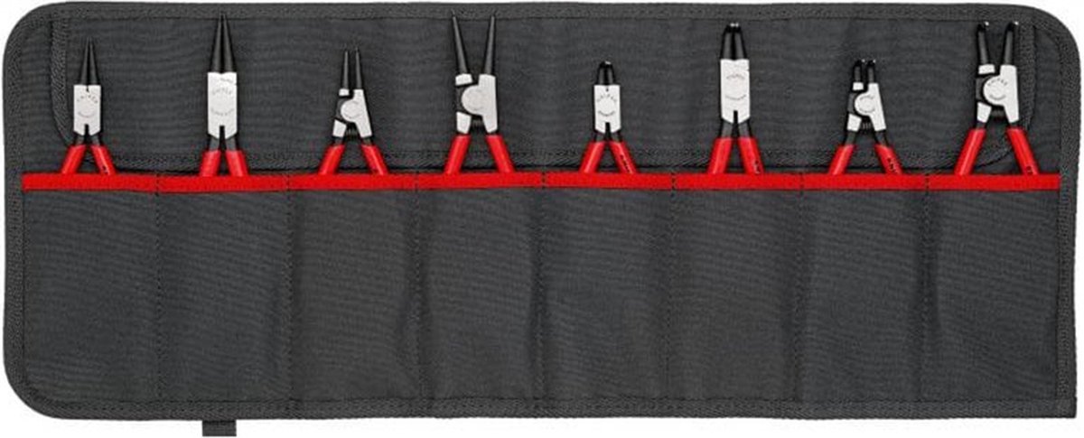 Knipex 00 19 58 V01 Jeu de pinces pour circlips Adapté pour (pinces pour circlips) circlips intérieurs et extérieurs 12-25 mm, 19-60 mm 10-25 mm, 19-60 mm