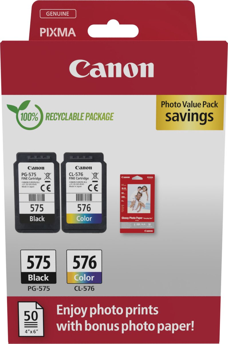 Canon PG-575/CL-576 / 5438C004 Value Pack