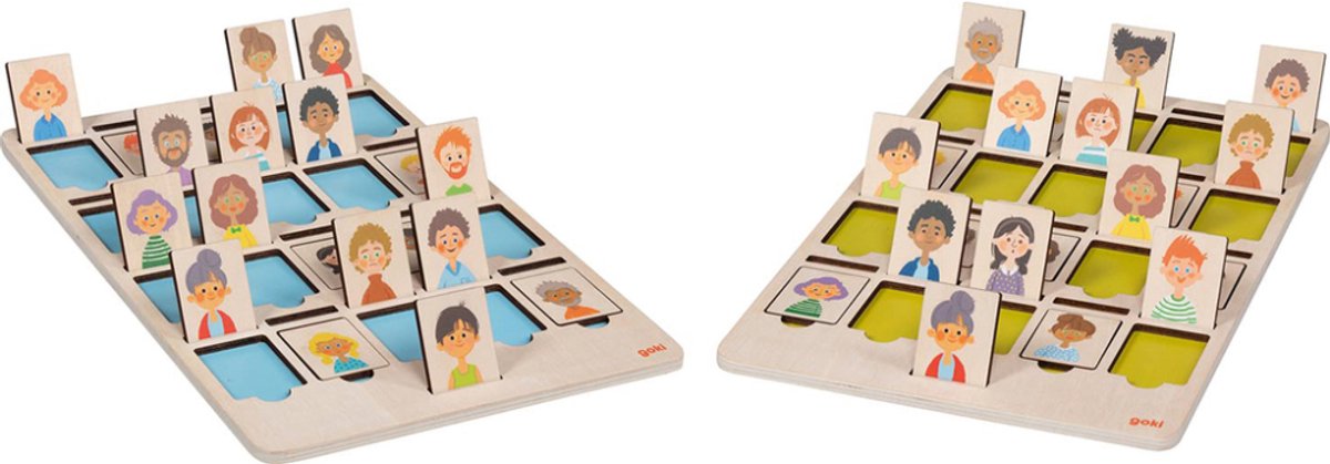 Goki Wooden Game Which Person Am I?