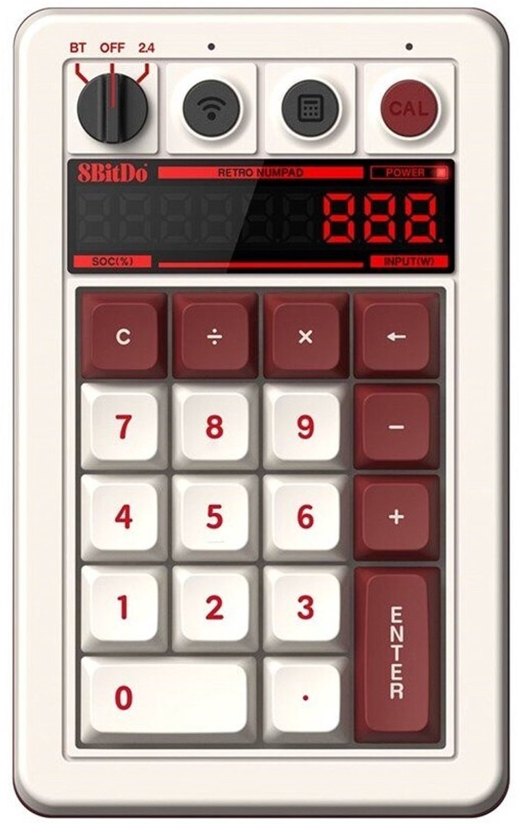 8BitDo Retro 18 Mechanical Numpad (Fami Edition) - Numpad