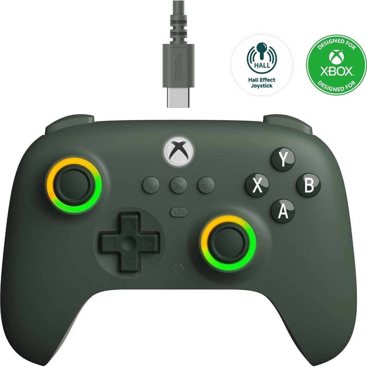 8BitDo Ultimate C - Dark Green - Wired Controller - Microsoft Xbox One