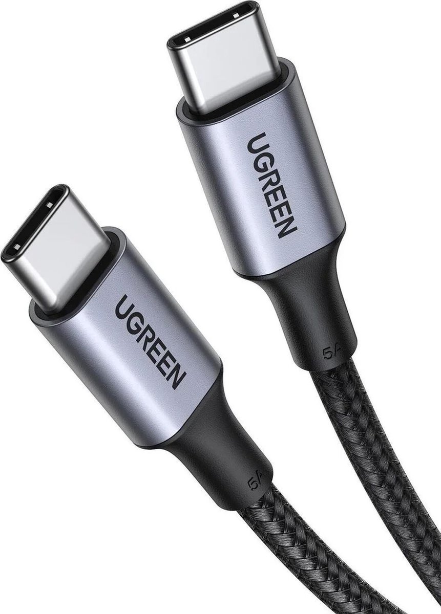 UGREEN USB-C <-> USB-C - 100W - 1m - Sort