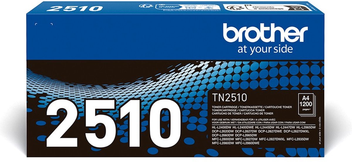 Brother TN-2510 - high capacity - black - original - toner cartridge