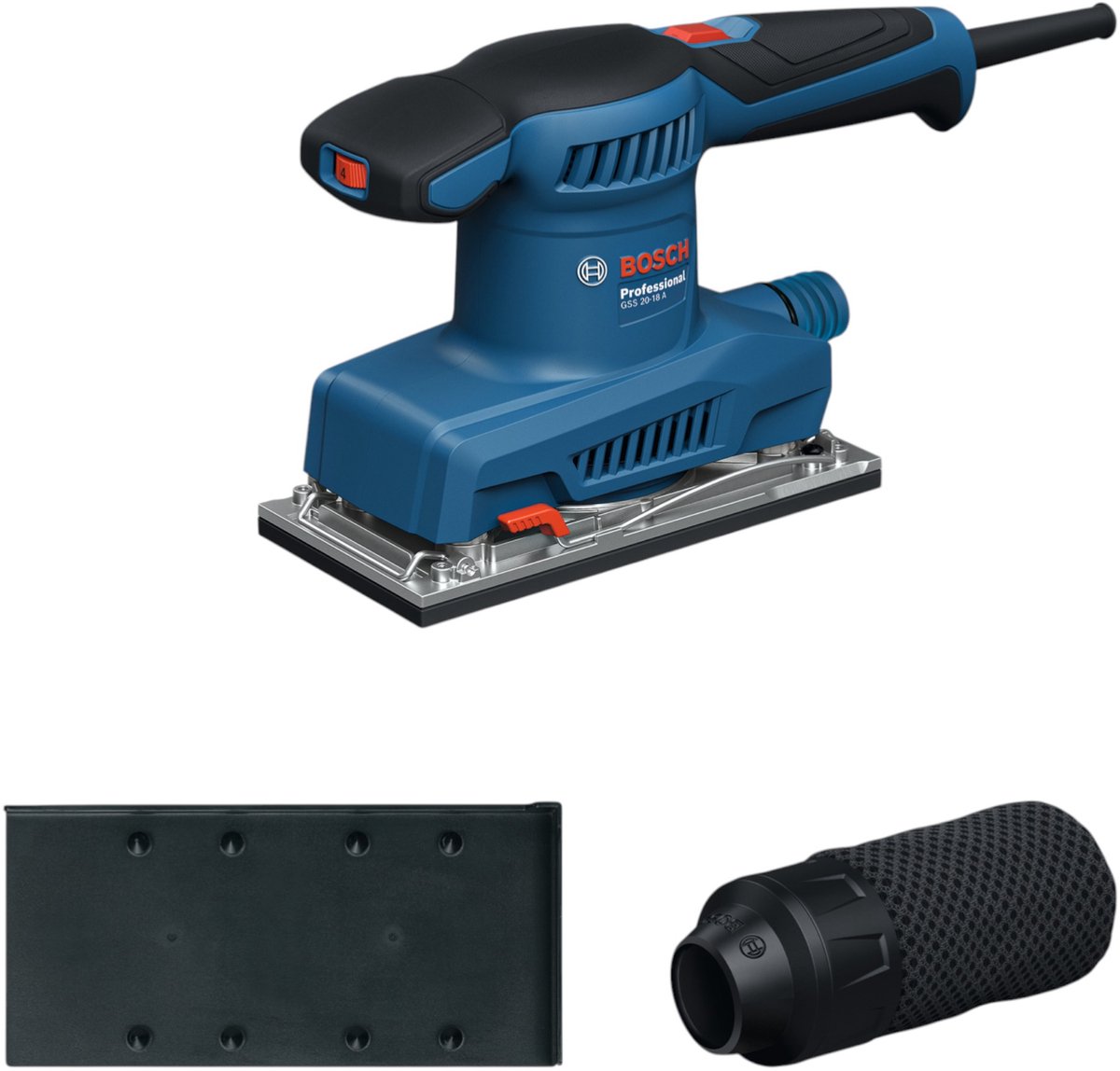 Bosch Professional GSS 20-18 A 0601070101 Ponceuse vibrante 200 W 90 x 183 mm