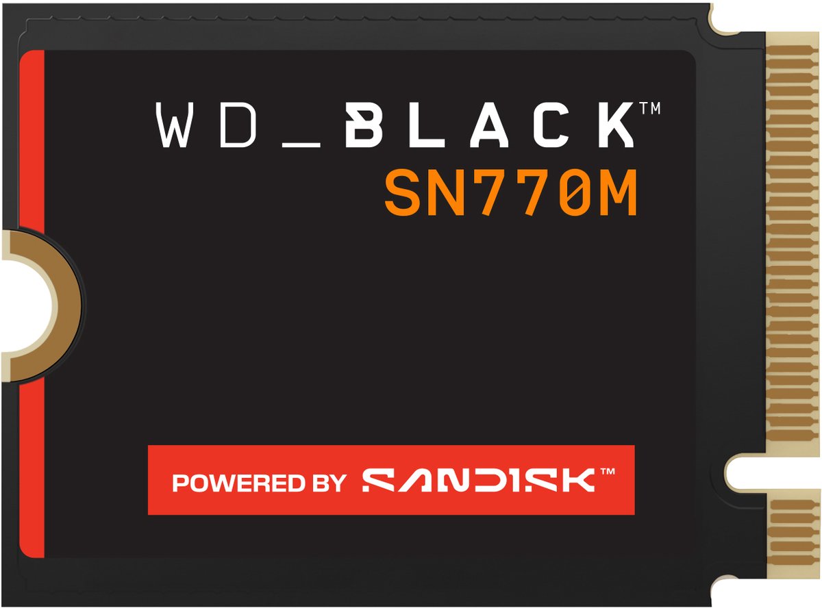 Western Digital WD_Black™ SN770M 2 TB SSD interne NVMe PCIe M.2 22330 WDBDNH0020BBK-WRSN