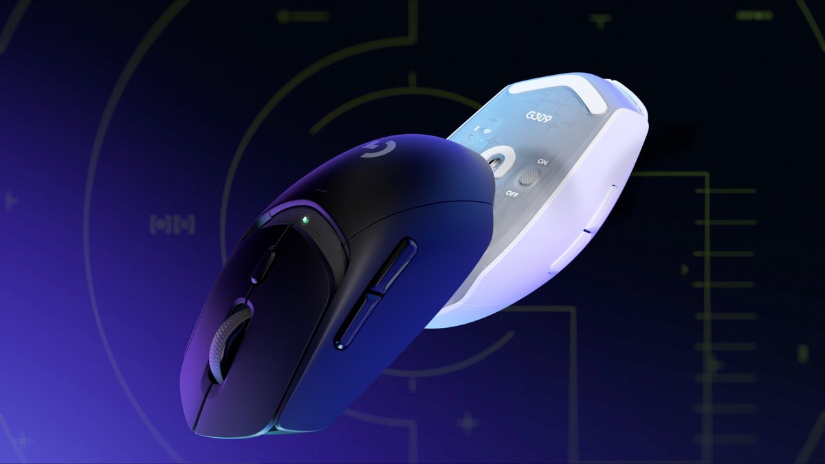 Logitech G309 LIGHTSPEED - Gaming Mus - Optisk - 6 knapper - Hvid