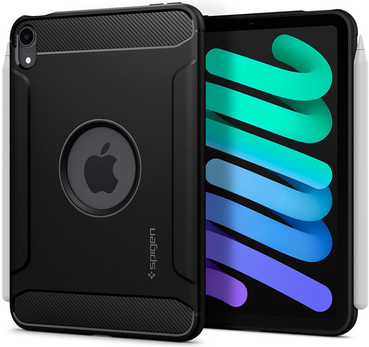 Spigen Rugged Armor - black - iPad mini 2024/6
