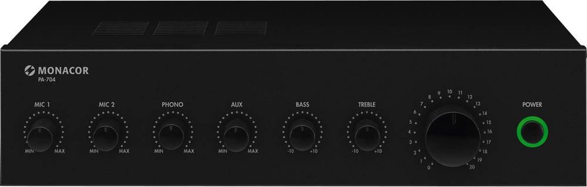 Monacor PA-704 Amplificateur ELA 70 W 4 canaux