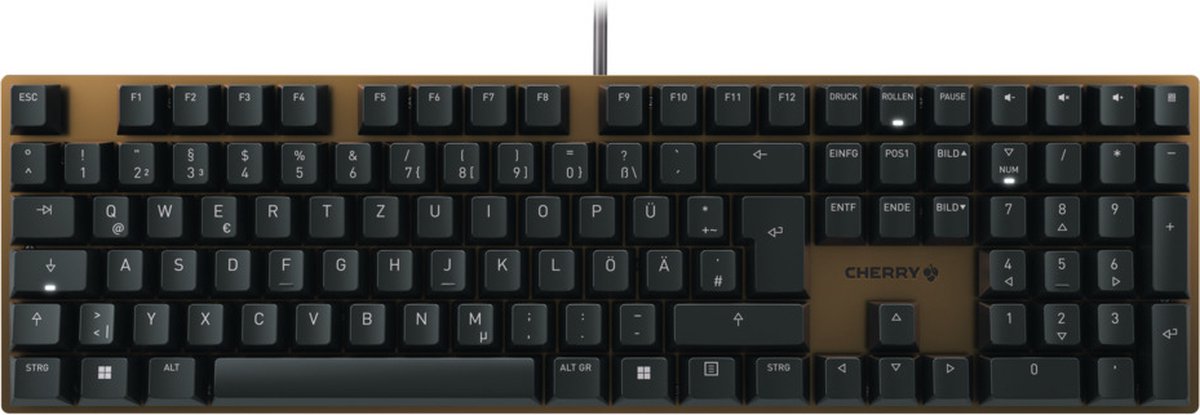 Cherry KC 200 MX - Tastatur - Tysk - Brun