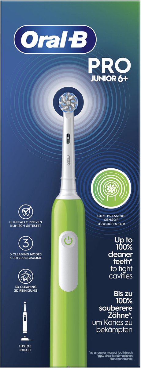 Oral-B Eltandbørste Pro1 Junior 6+ Green