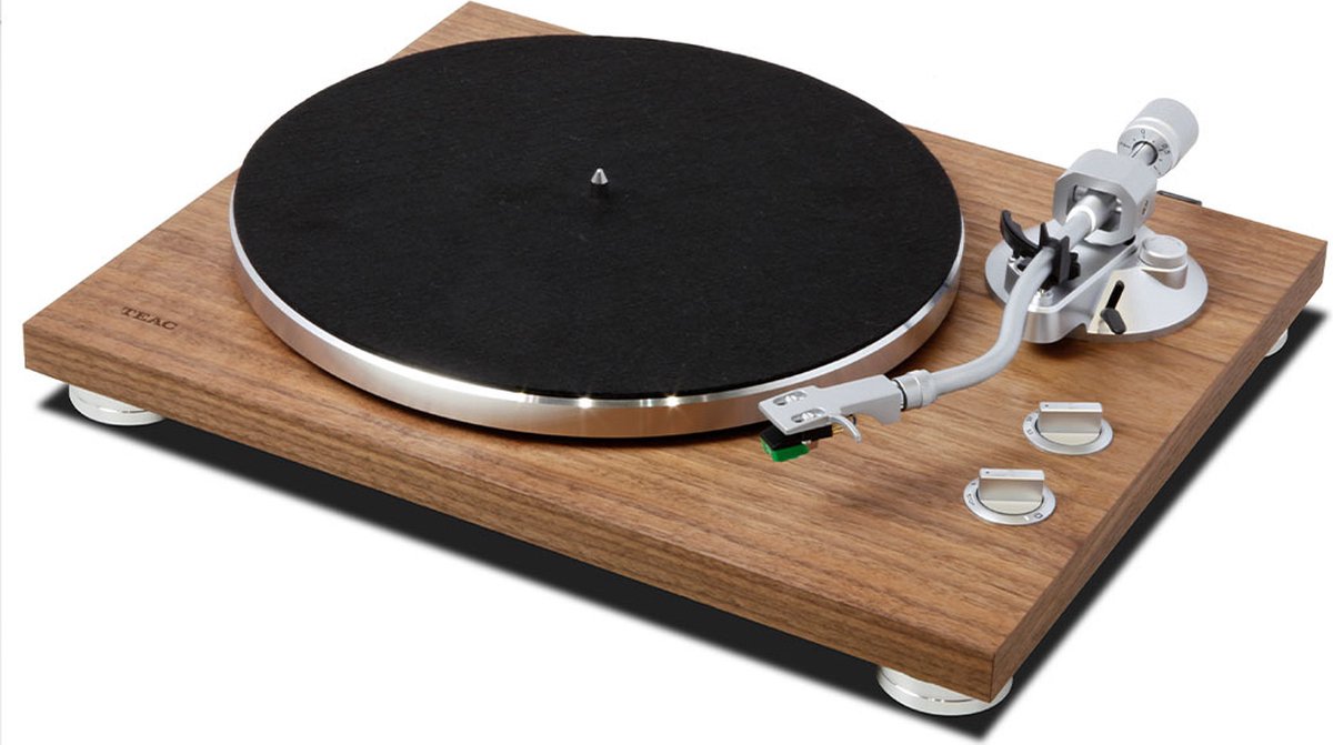 TEAC TN-400BT-X Bluetooth Turntable Walnut Platine entraînement par courroie noir, noix