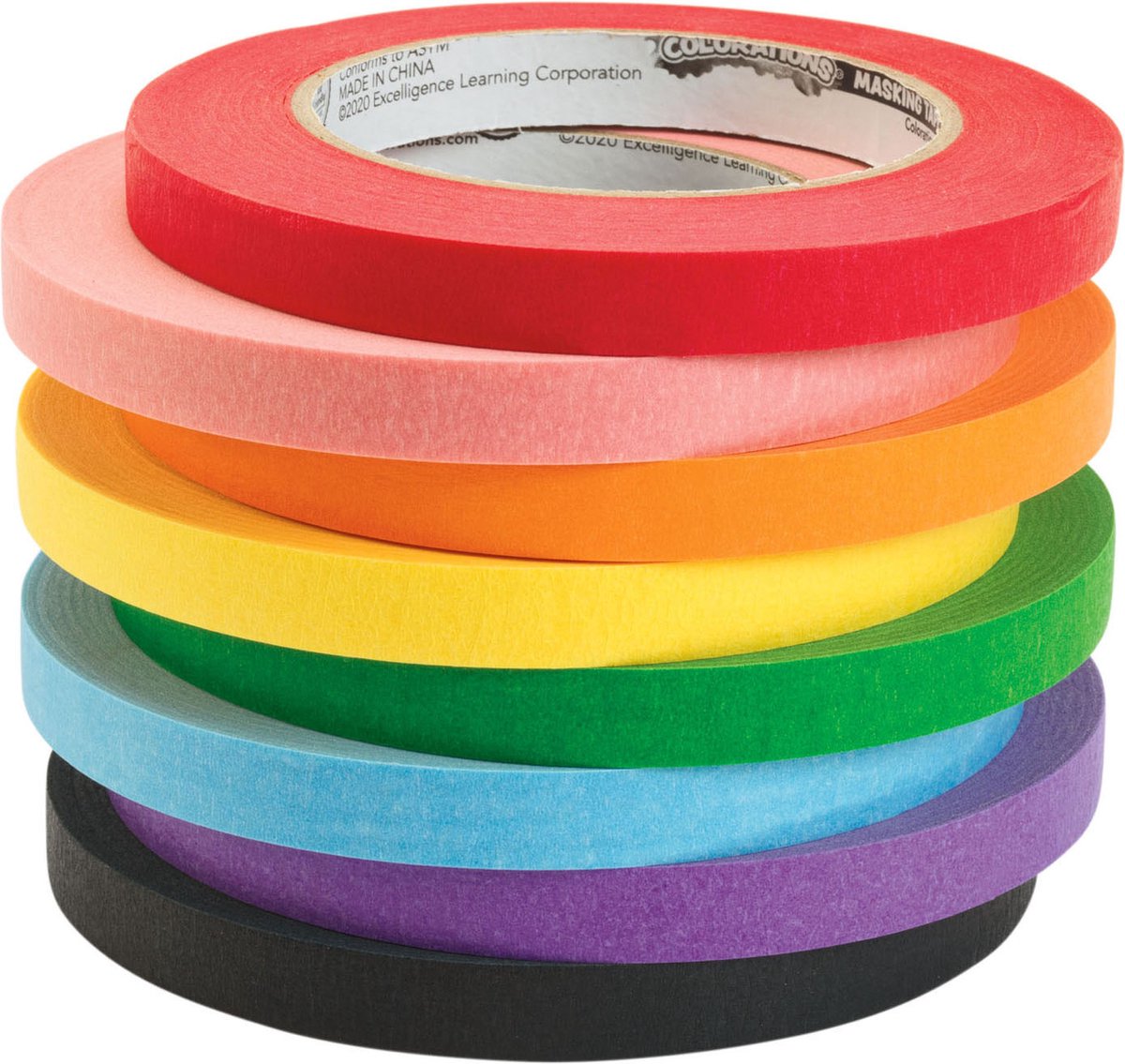 Colorations - Masking Tape 8 Colors - 55 meters per color