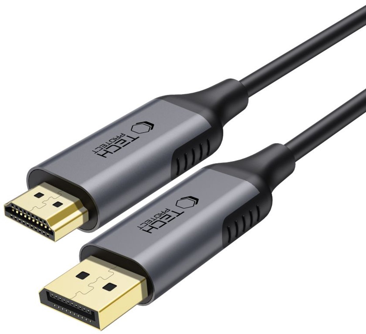 Tech-Protect UltraBoost DisplayPort / HDMI 2.0 4K 60Hz 2m Cable - Black