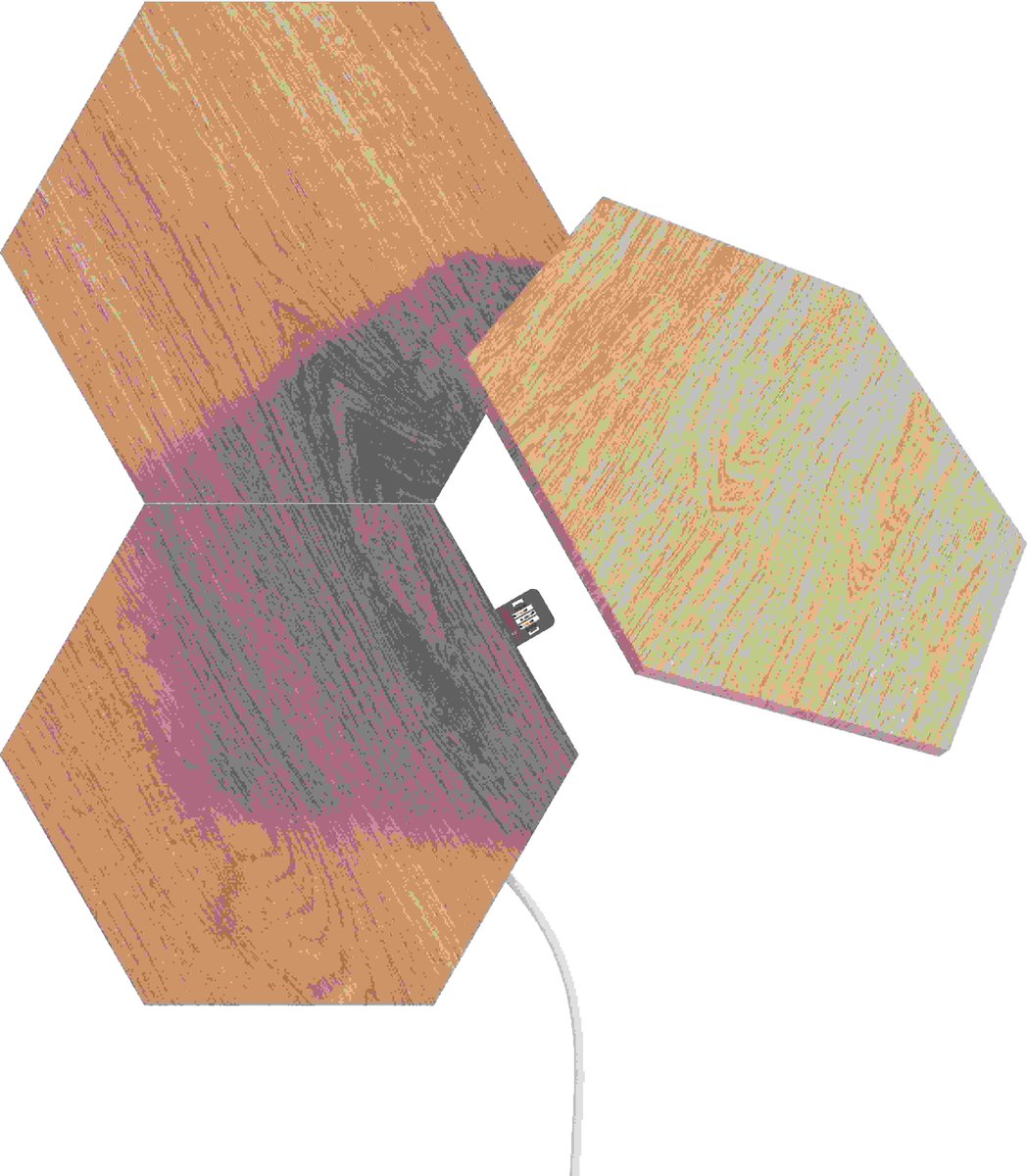 Nanoleaf Elements - Wood Look Hexagons Expansion Pack (3 Panels)