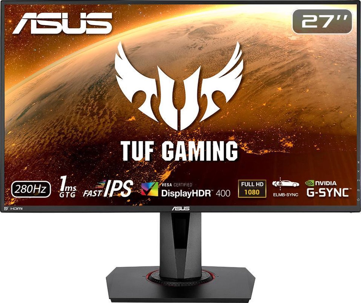 27" ASUS TUF Gaming VG279QM - 1920x1080 (FHD) - 280Hz - IPS