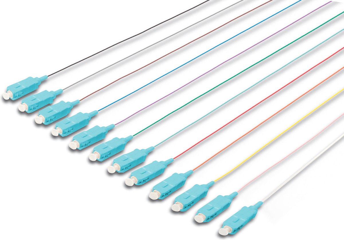 DIGITUS Professional network cable kit - 2 m - grey black white blue yellow red green brown orange violet pink turquoise - Sort - 2m