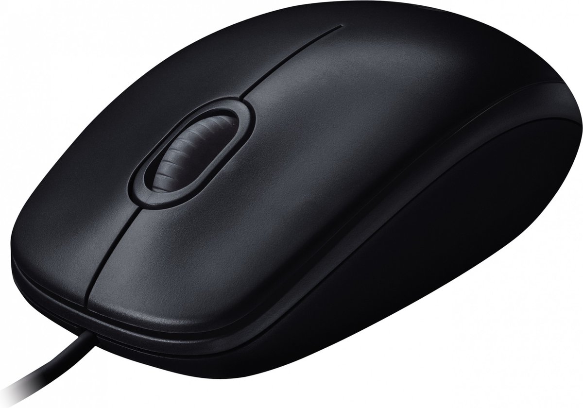 Logitech M90 HD Optical Mouse - Black - Mus - Optisk - 3 knapper - Sort