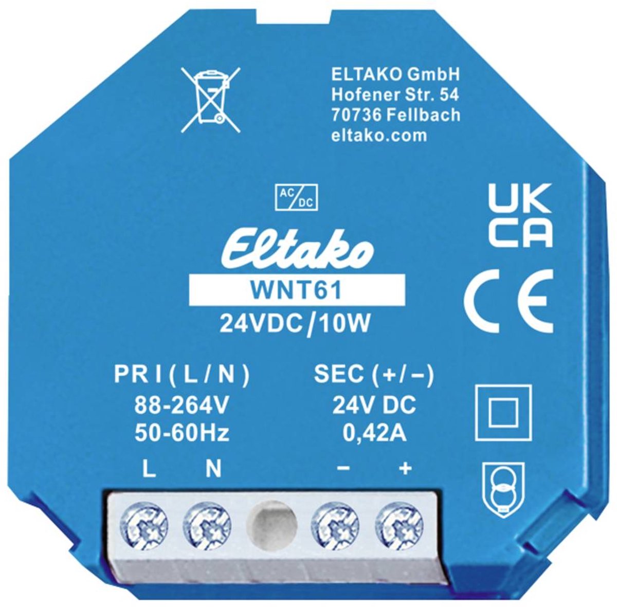 Eltako 61000265 Bloc dalimentation à découpage 24 V 0.42 A 10 W