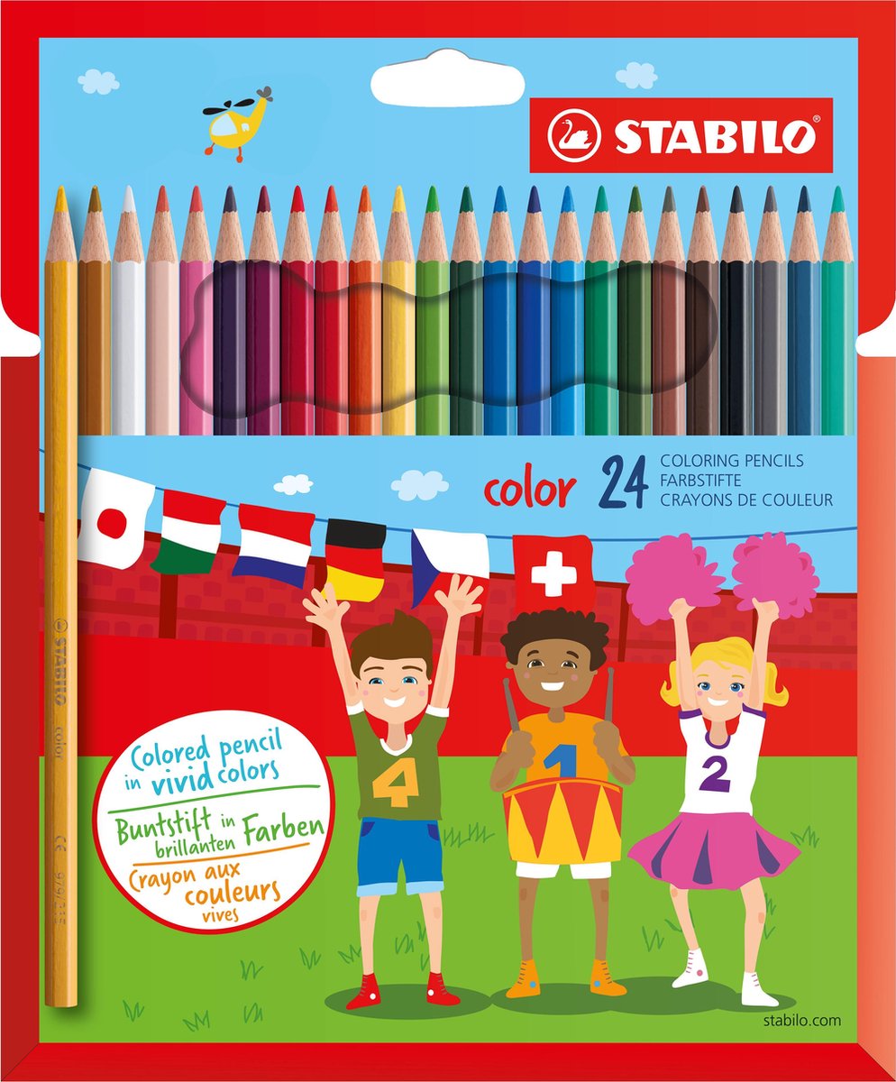 STABILO color - Colored Pencil - Set With 24 Pieces