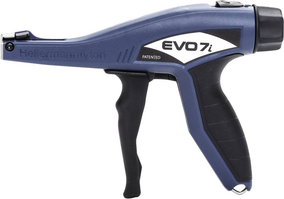 HellermannTyton EVO7i Pince pour serre-câbles manuelle avec boîtier en plastique bleu-noir