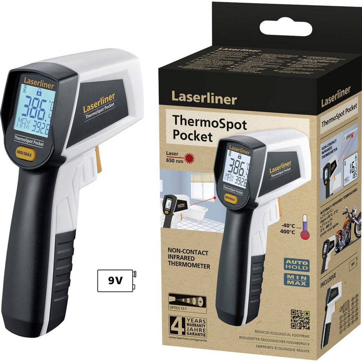 Laserliner ThermoSpot Pocket Thermomètre infrarouge