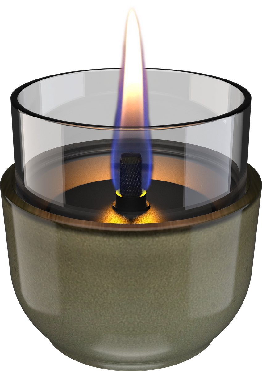 Tenderflame Violet 8 Green Reactive Porcelain