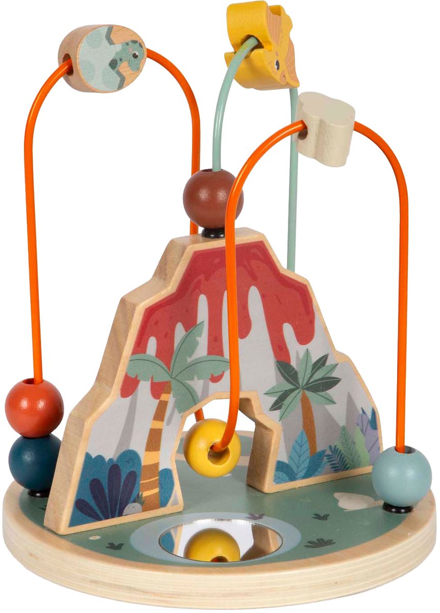 Small Foot - Wooden Motor Skills Spiral Volcano and Dino