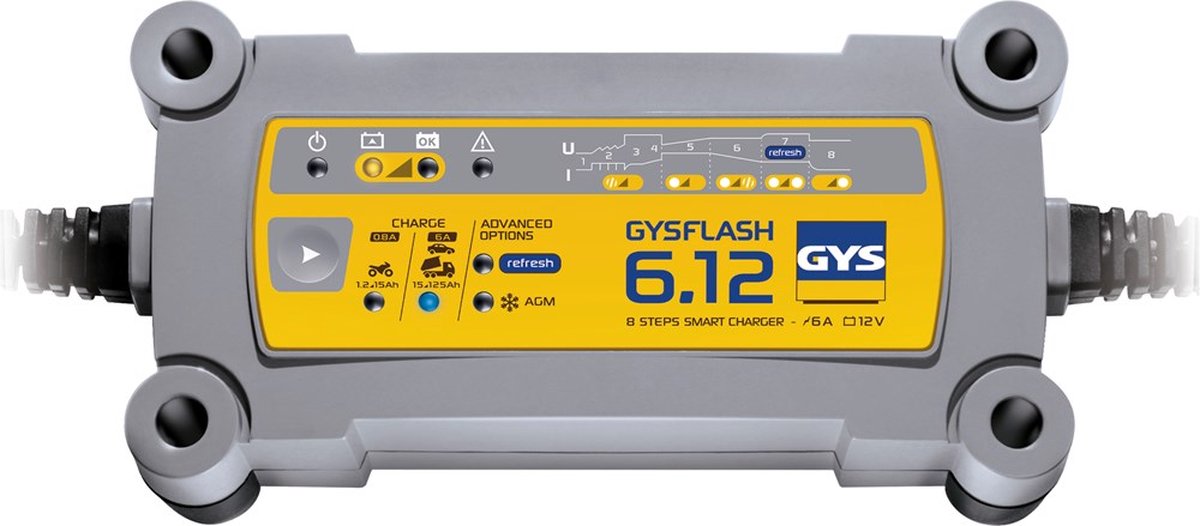 GYS GYSFLASH 6.12 029378 Chargeur automatique 12 V 6 A