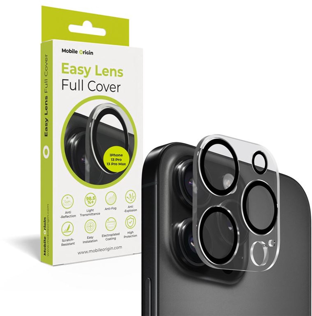 Mobile Origin Easy Lens full cover - clear - iPhone 13 Pro / 13 Pro Max